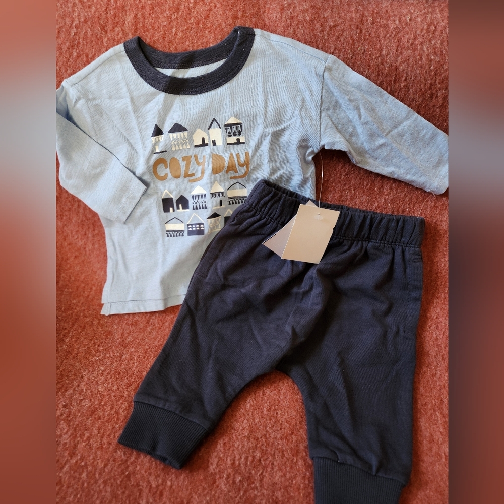 Open Edit Organic Cotton Baby Outfit Set NWT